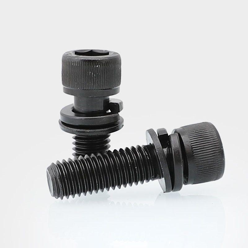 Cylindrical hexagon socket combination screw