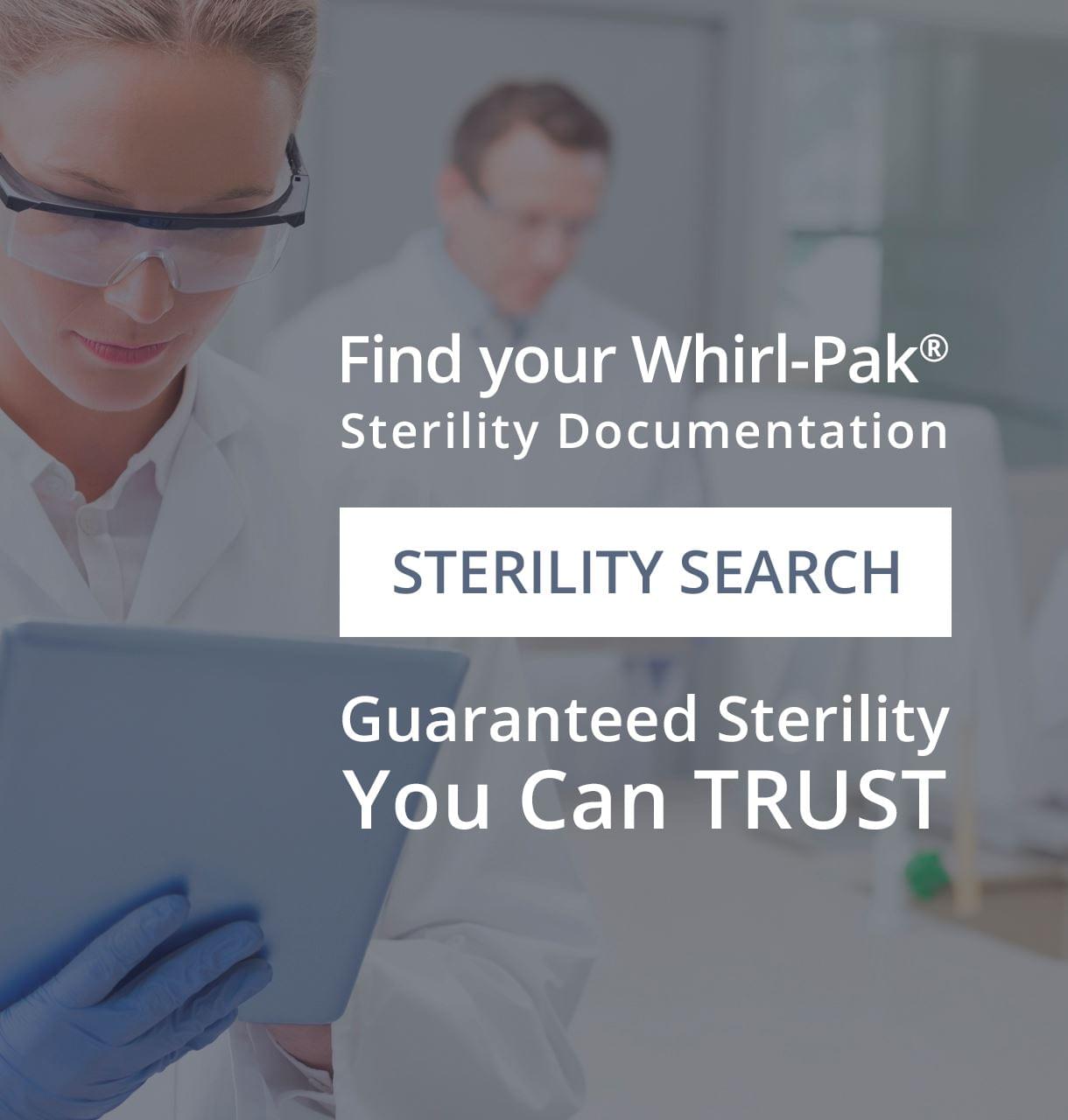 Find a Sterility Document