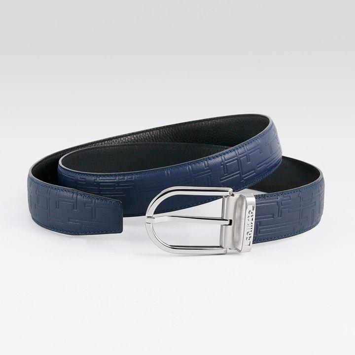 Classic Genuine Leather Belt with Stainless Steel Buckle – 34MM Custom Belt