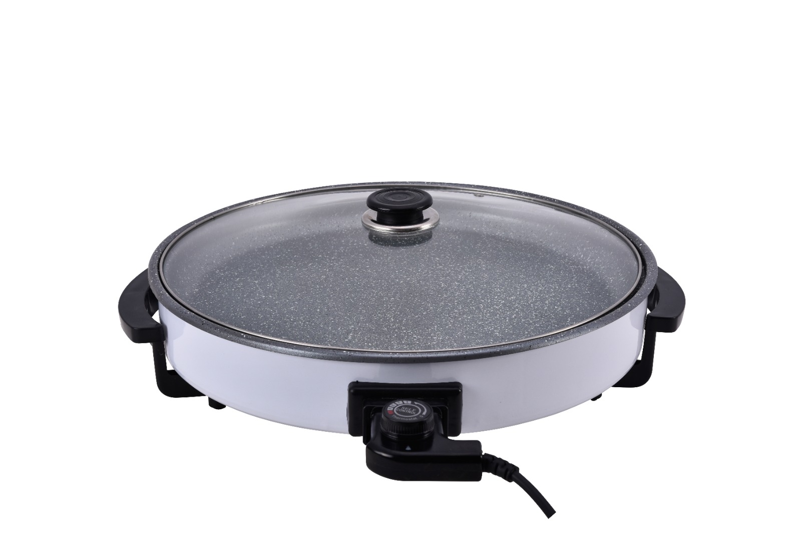 42cm wholesale round electric grill pan with pancake maker 4cm depth 1500w KH-P42