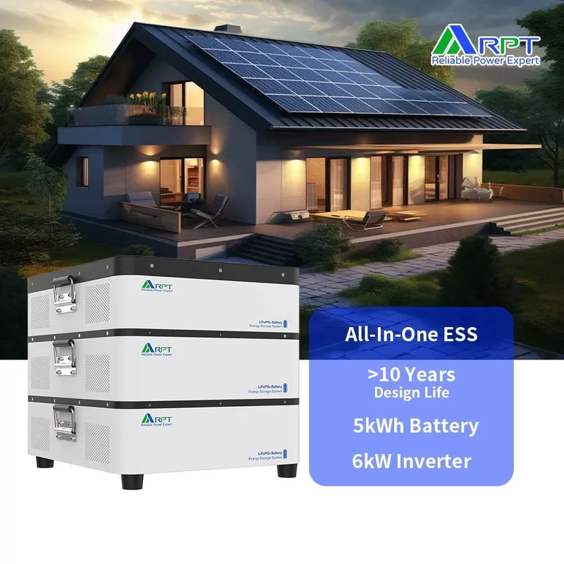 RPT-Battery 500V 6kW Home Energy Storage System Custom Simple Eco-friendly Stackable Can Communication