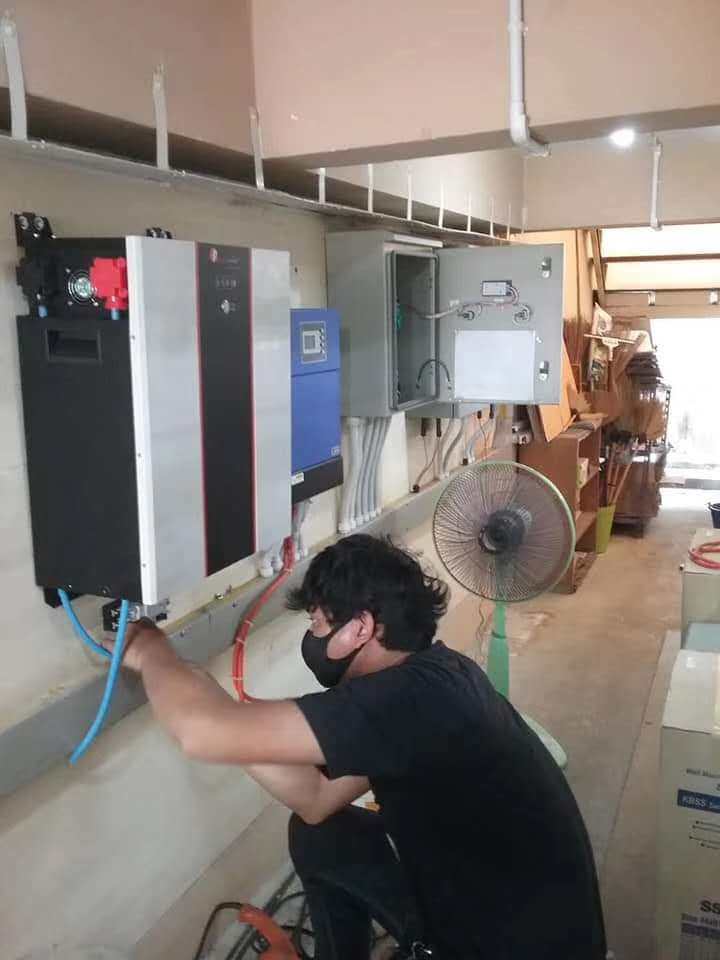 200 sets solar lithium battery system installed in bangkok