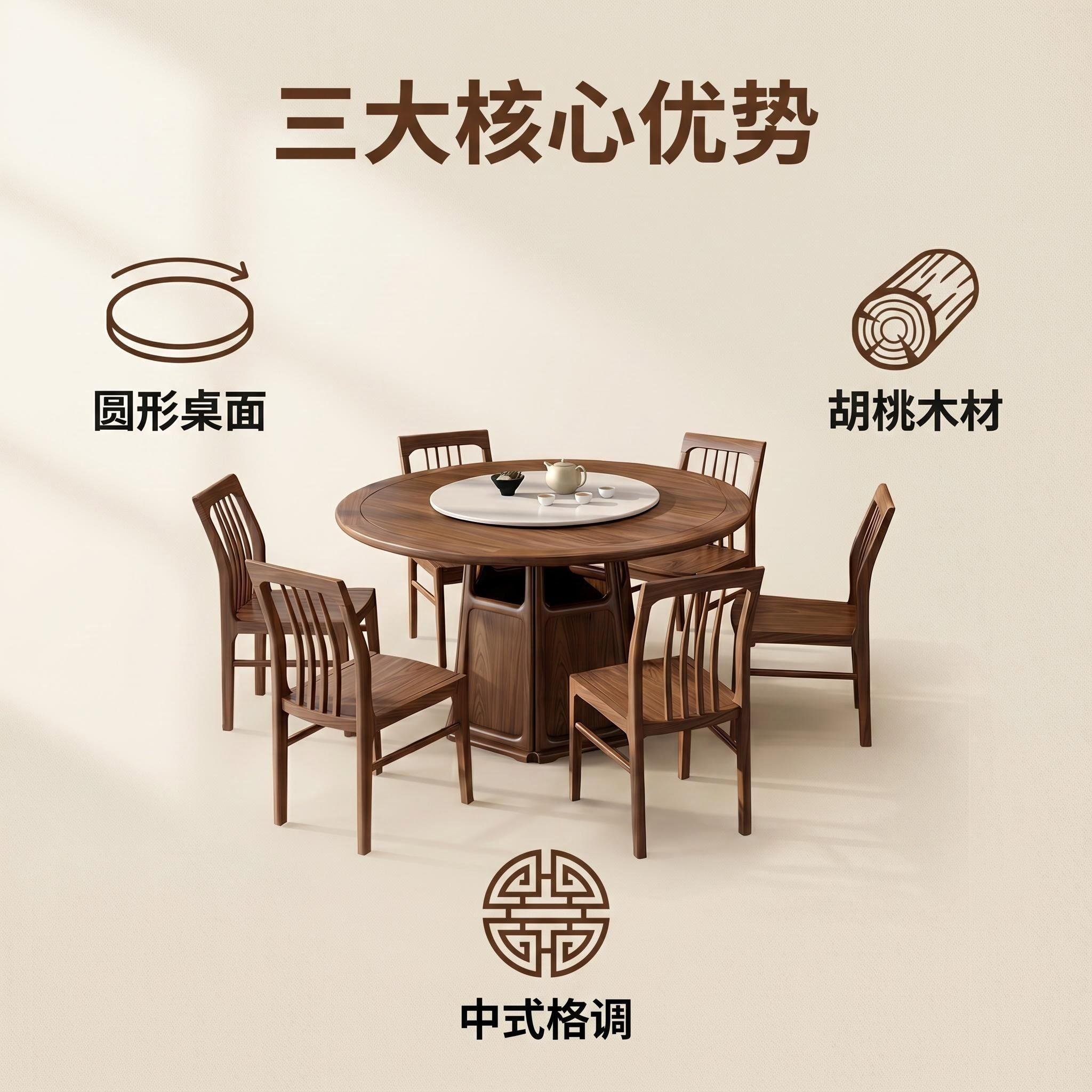 130圆桌餐桌