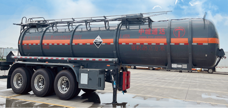 18CBM Sulfuric Acid /Chemical Liquid Tank Semi-trailer