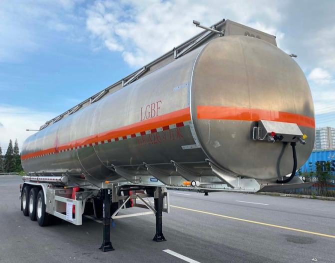 3 axles 28Tons  Aluminum Alloy Tank Semi-trailer