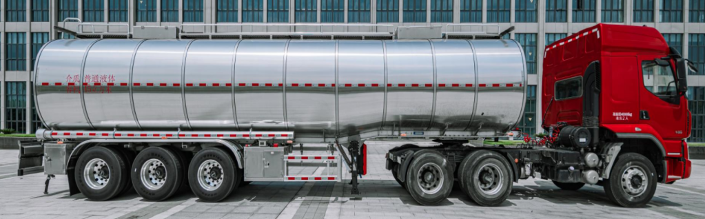 3 Axles  53CBM  Aluminum alloy fuel tank semi-trailer