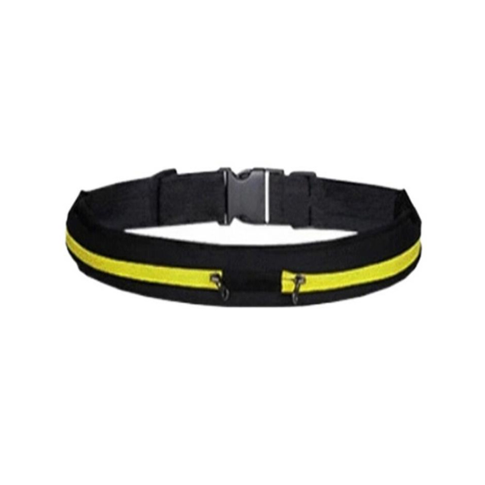 Dual Pocket Running Belt Sports and Travel Fanny Pack for Jogging, Cycling and Outdoors with Water Resistant Pockets