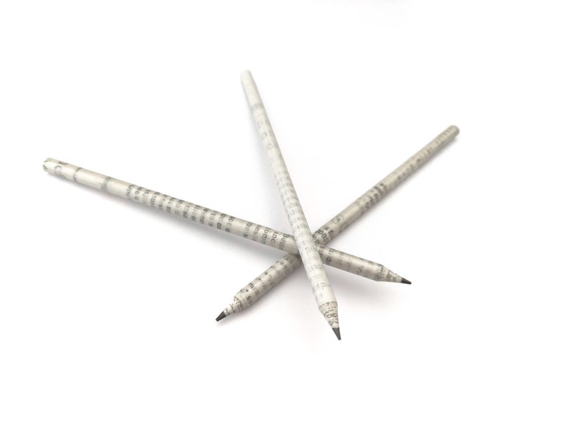 Newspaper Series Paper Pencil