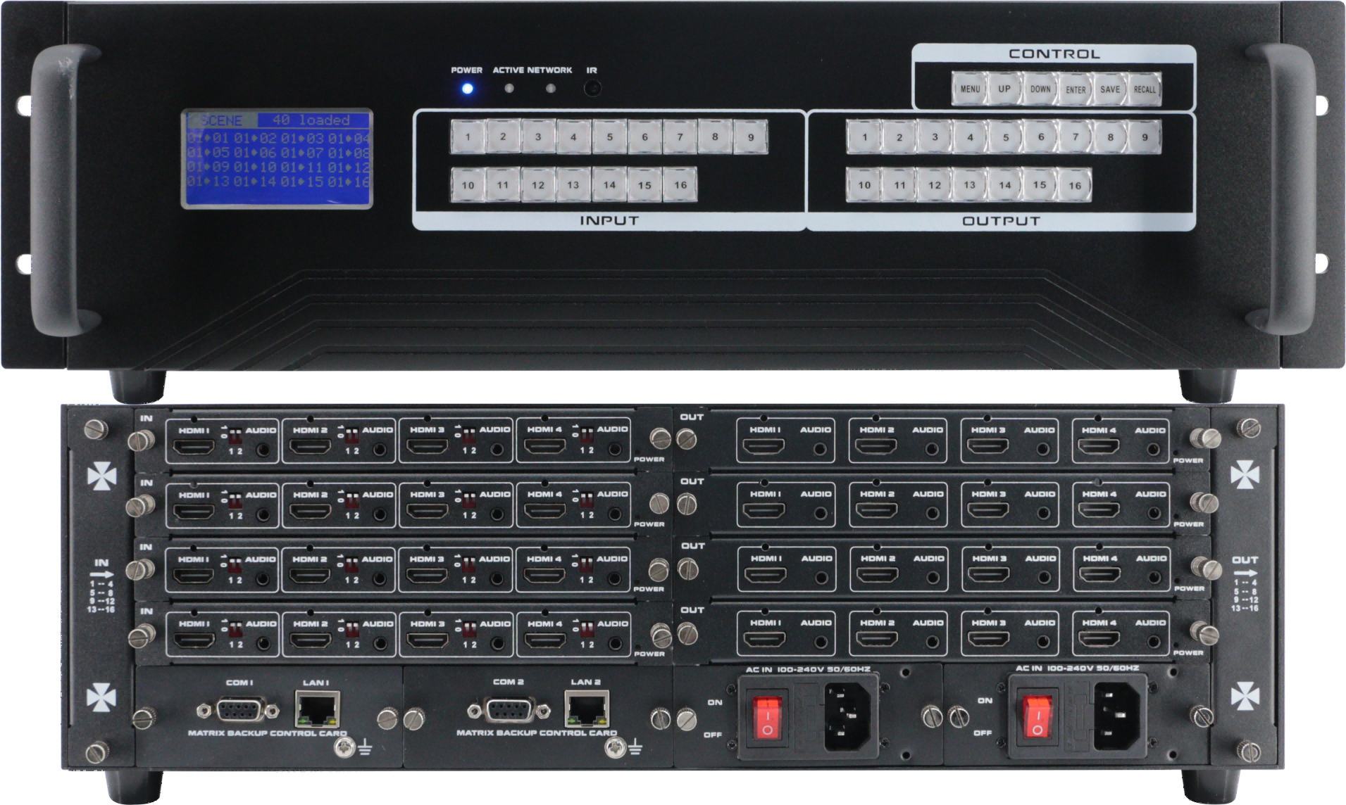 4K Ultra HD Seamless Mixing Matrix 16*16 FY-1616WFA