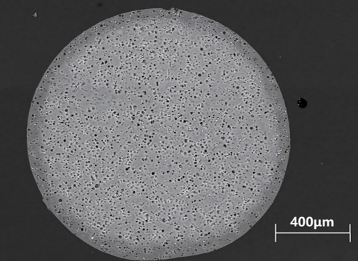 陶瓷微球的截面
