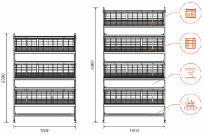 9LRC-Automated Broiler Cage