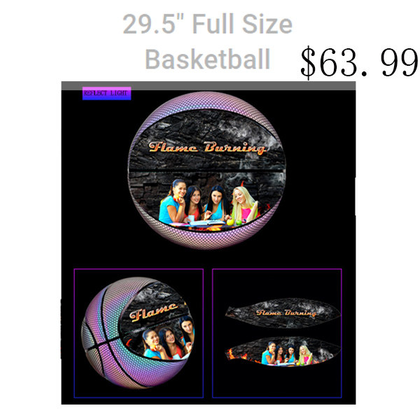 Basketball Large Reflective