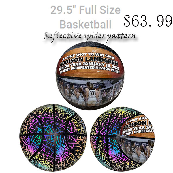 Basketball Large Reflective Spider Color