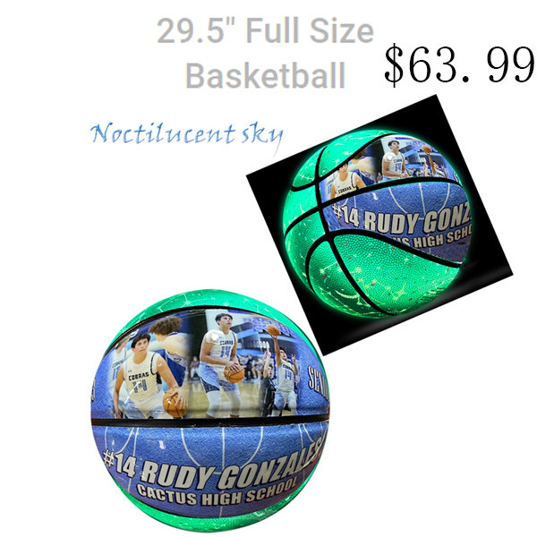 Basketball Large Size Glow Starry Sky