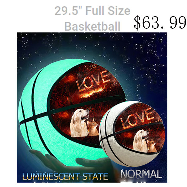 Basketball Large Glow Solid