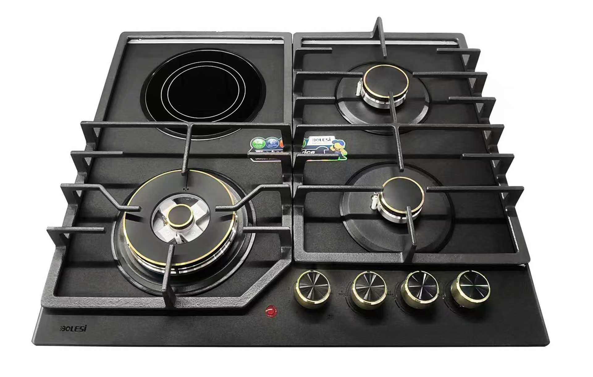 BUILT-IN 3+1 COOKER HOB