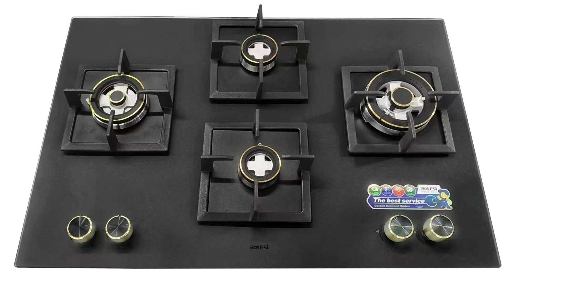 BUILT-IN 4 GAS STAINLESS