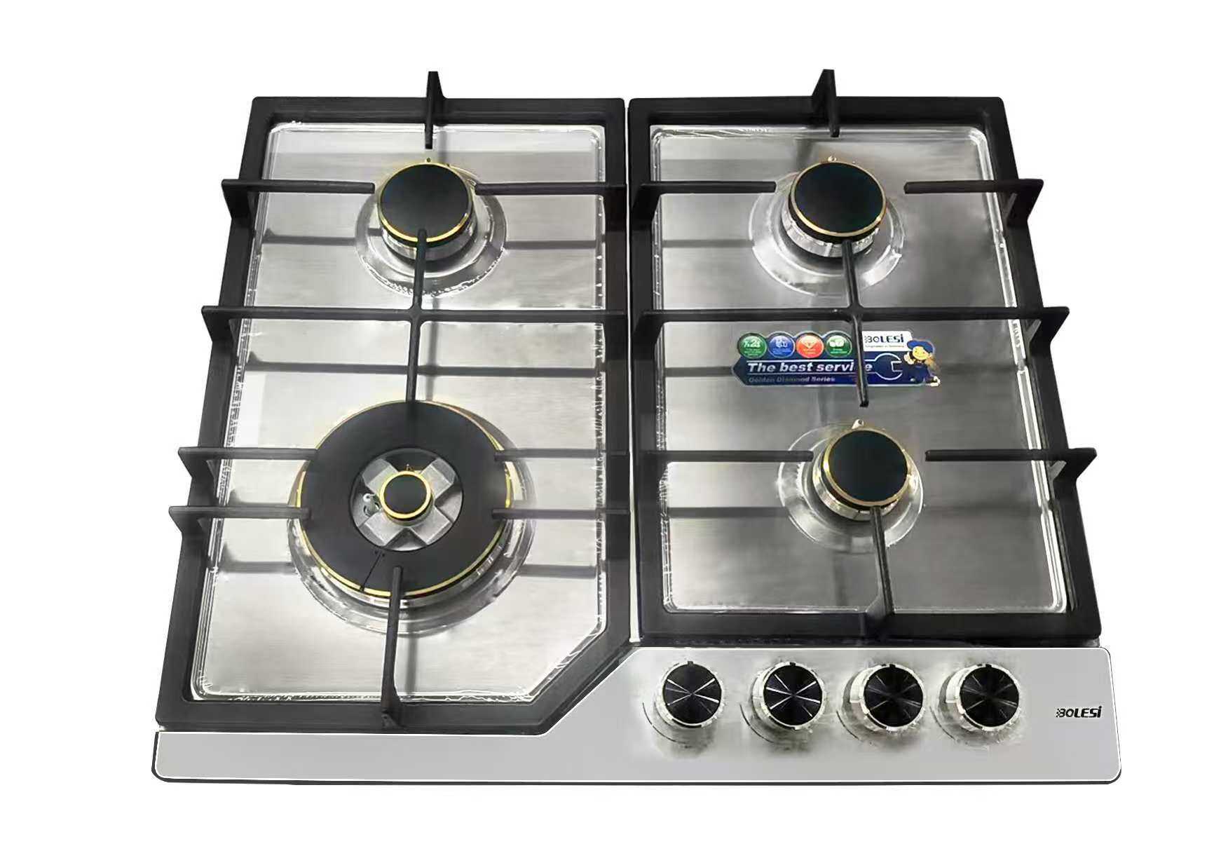 BUILT-IN 4 GAS STAINLESS