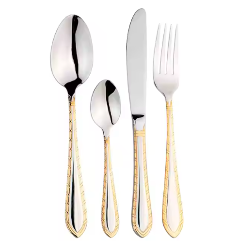 Stainless steel knives forks  spoons  tableware