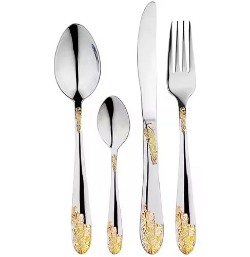 Hot stamping printing Stainless steel knives forks  spoons  tableware