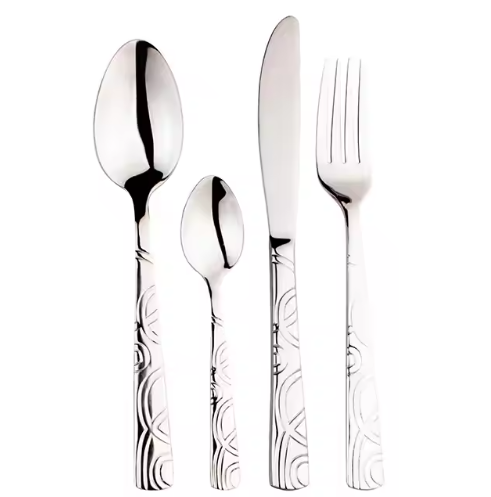 Hot stamping figure Stainless steel knives forks  spoons  tableware