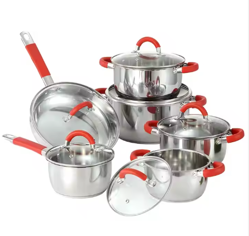 Stainless steel pot set of 6 pieces
