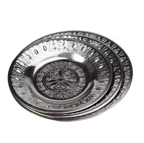 stainless steel tray rice plate