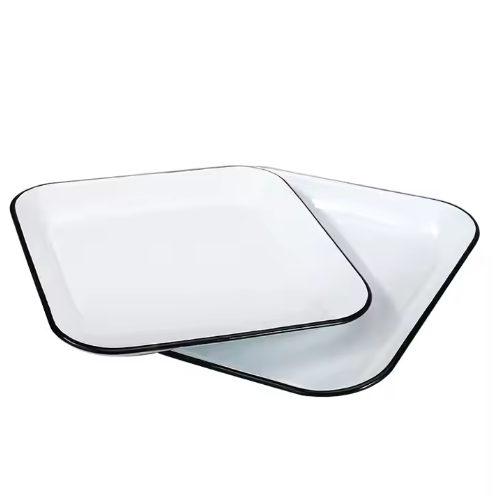 Square dining plate