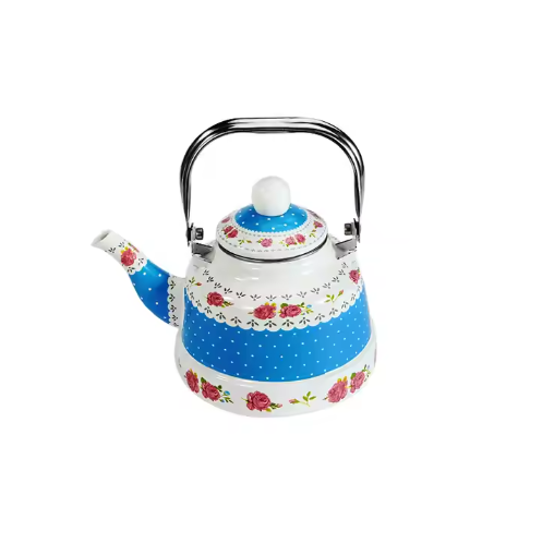 Stainless steel handle Enamel Tea Kettle