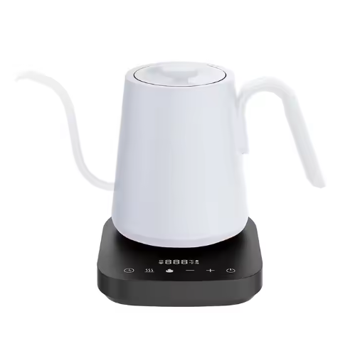 white 0.8L intelligent tea pouring coffee gooseneck pot