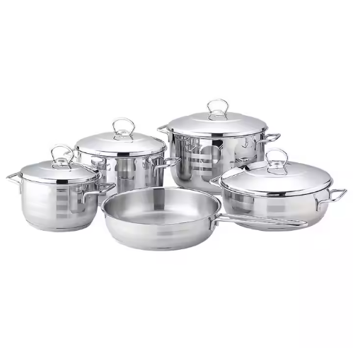 5-piece stainless steel steaming pot set