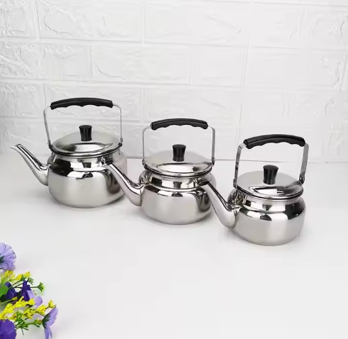 Stainless steel 3-piece coffee pot set