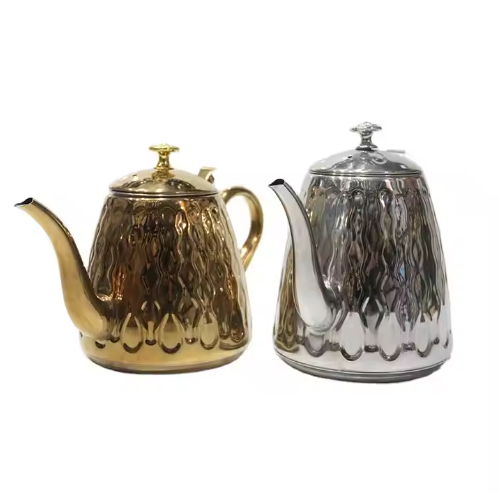 Stainless steel coffee pot with funnel