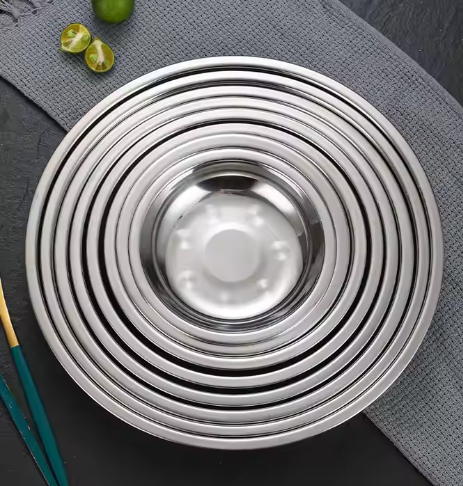 Stainless steel  round plate 28CM-60CM
