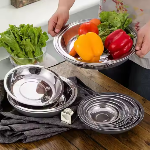 Stainless steel  round plate 28CM-45CM