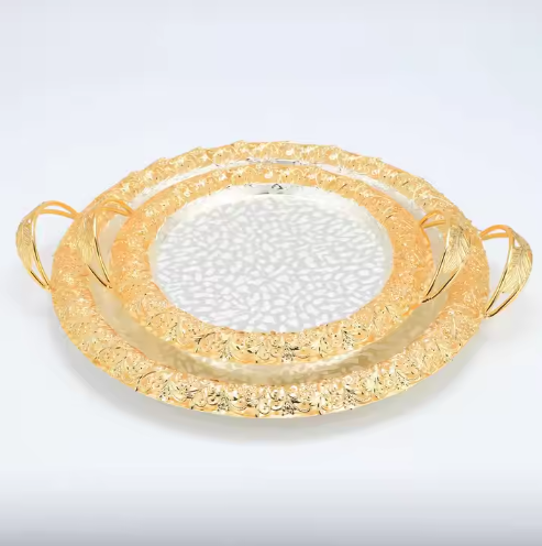 Fruit snack plate, golden fruit plate