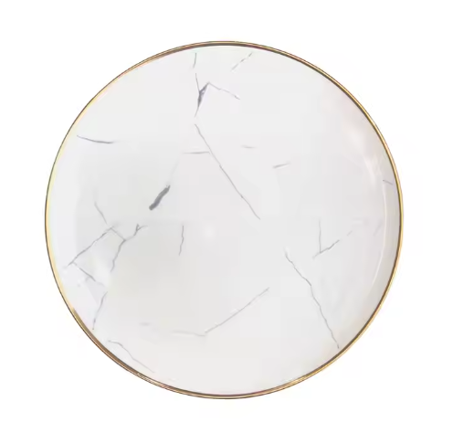 Ceramic plate embossed ceramic plate