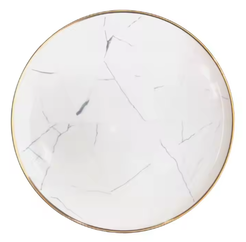 Ceramic plate embossed ceramic plate