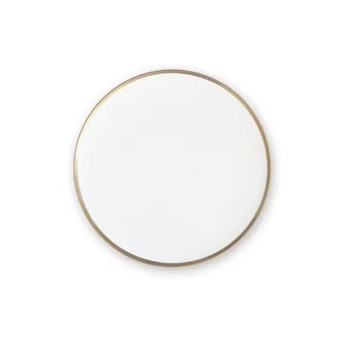 Ceramic plate wedding bone china bread plate  gold border