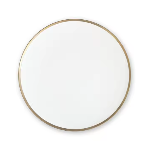 Ceramic plate wedding bone china bread plate  gold border
