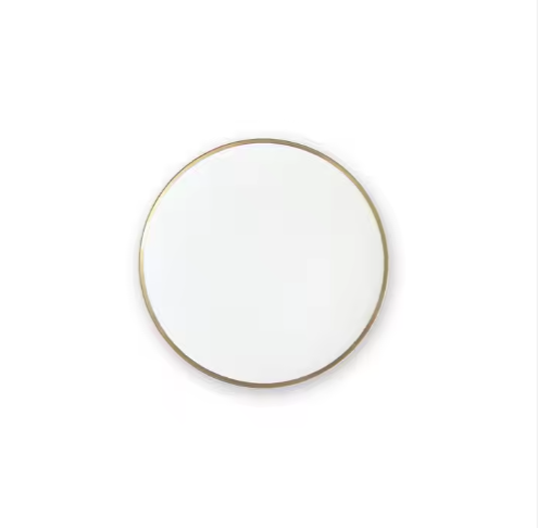 Ceramic plate wedding bone china bread plate  gold border