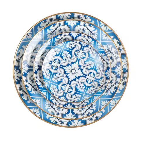Blue and White Plates Dishes
