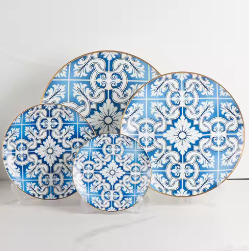 Blue and White Plates Dishes