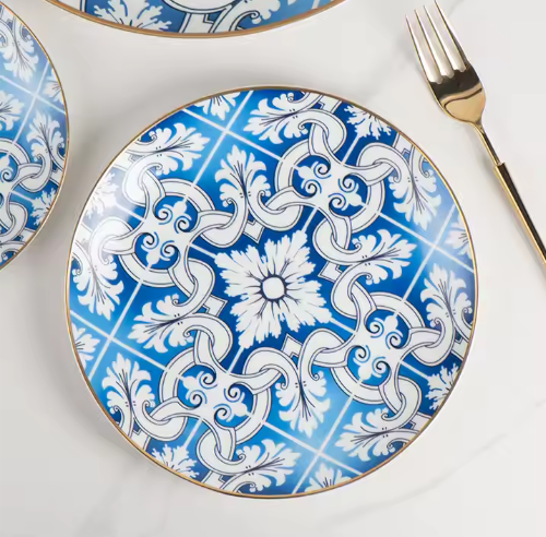 Blue and White Plates Dishes