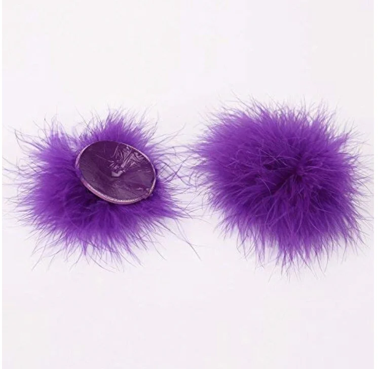sexy feather breast bra nipple cover round nipple pasties for women