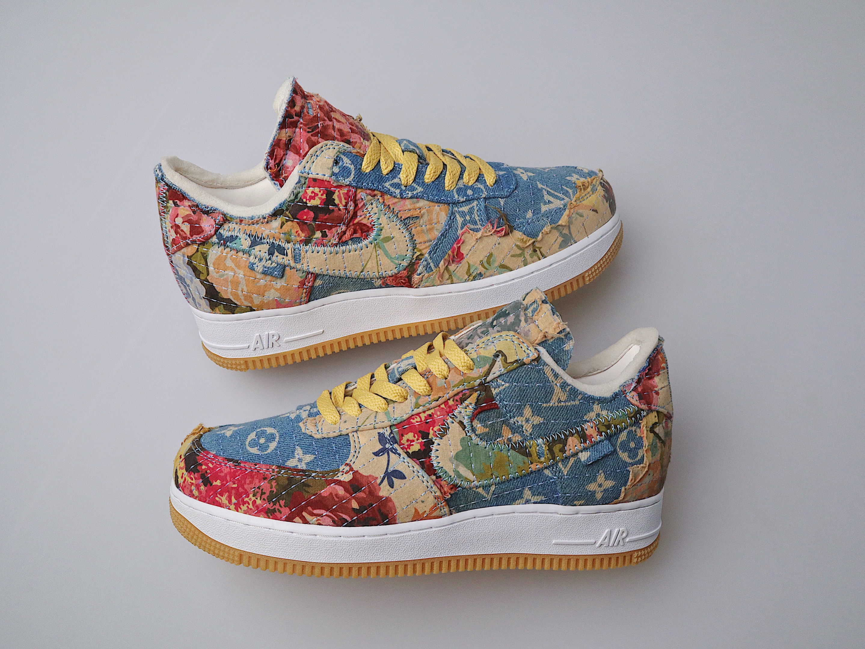 LV DENIM FLORAL OW AF1