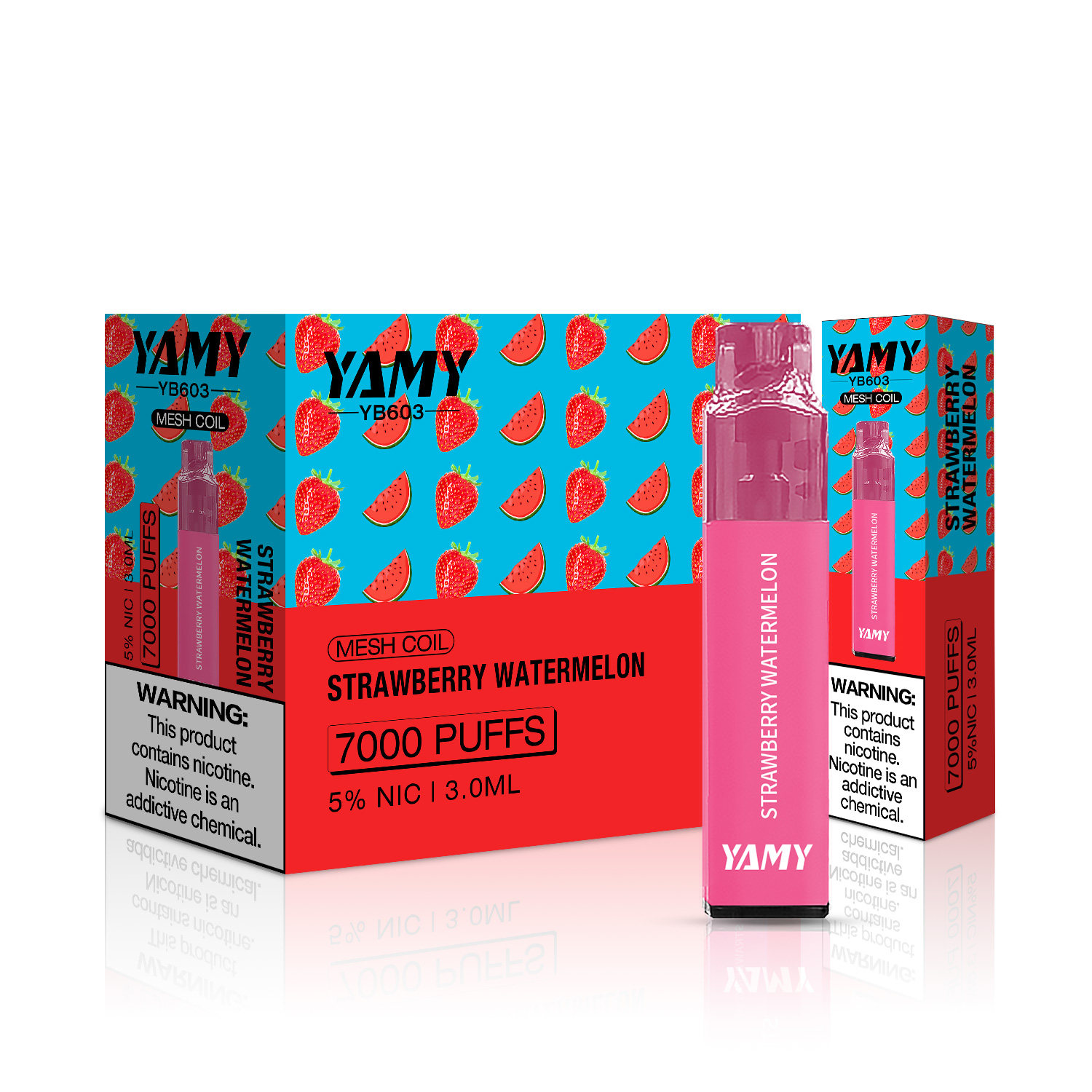 Yamy vape YB603 empty refillable and rechargeable 7000 puffs