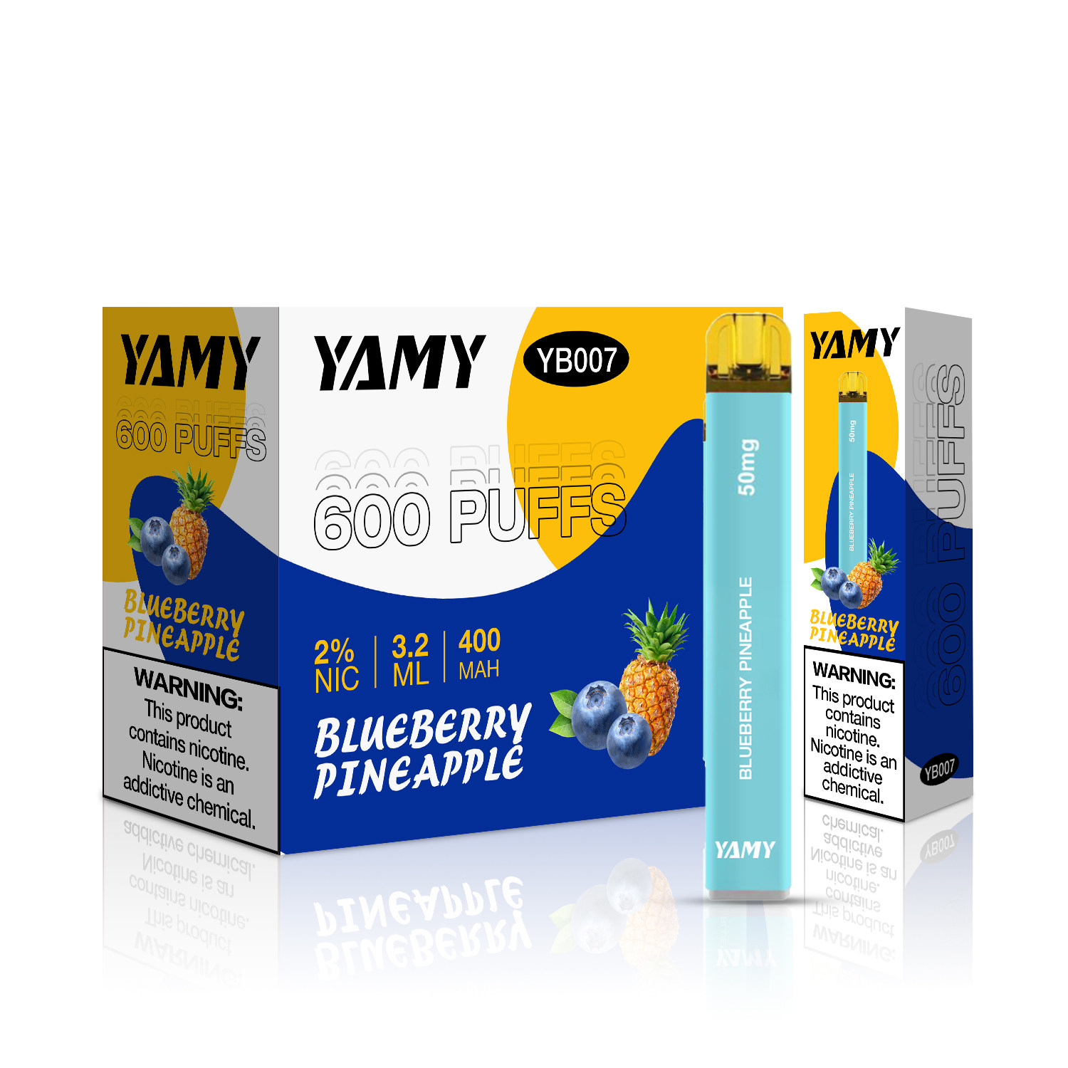 Yamy vape YB007  600 puffs