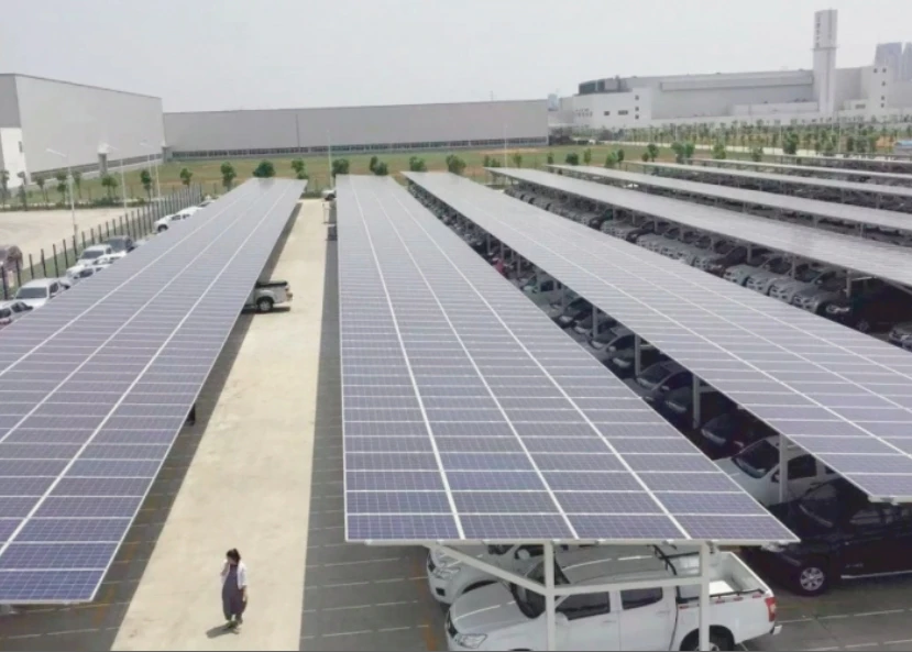 日本长崎325kW车棚支架项目