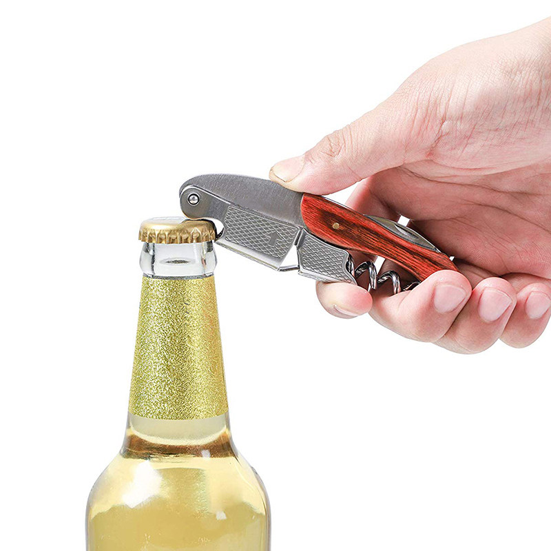 BR-WO03C Pakka Wood Waiters Corkscrew